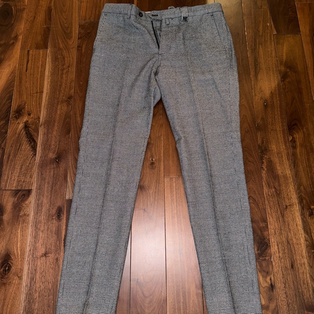 Pedro del Hierro Houndstooth Wool Pants